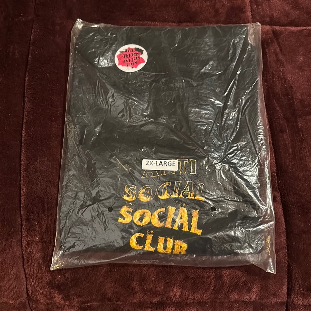 Antisocial social club 2XL brand new still in the bag with tags black